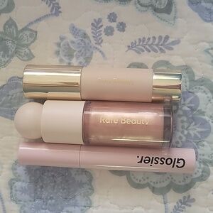 Rare Beauty & Glossier trio
